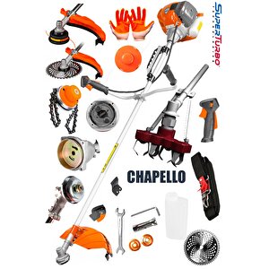 20hpx Yan Tipi Benzinli Motorlu Ot Çalı Tırpanı Çim Biçme Makinesi Tırpan + Chapello Aparati