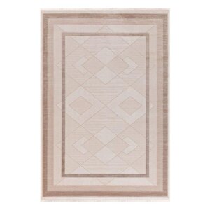 Elit 1084 Bej Serisi Akrilik Salon Oturma Yatak Odası Halısı 200x290 cm