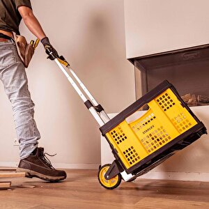 Stanley Ft509 70kg Katlanır Alüminyum El Arabası + Ft505 25kg Katlanır Çok Amaçlı Taşıma Sepeti