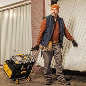 Stanley Ft509 70kg Katlanır Alüminyum El Arabası + Ft505 25kg Katlanır Çok Amaçlı Taşıma Sepeti