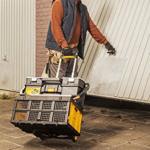 Stanley Ft509 70kg Katlanır Alüminyum El Arabası + Ft505 25kg Katlanır Çok Amaçlı Taşıma Sepeti