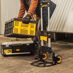 Stanley Ft509 70kg Katlanır Alüminyum El Arabası + Ft505 25kg Katlanır Çok Amaçlı Taşıma Sepeti