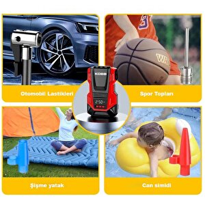 Kobb Kb220 12volt/220volt 150 Psi Dijital Basınç Göstergeli Lastik Şişirme Pompası