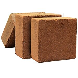 60 - 65 Lt Sıkıştırılmış Hindistan Cevizi Torfu - 4 - 5 Kg Blok Ithal Organik Cocopeat Kokopit 60 litre