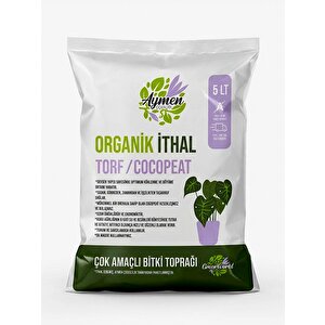 5 Litre İthal Torf Cocopeat Ponza Taşı Özel Karışım Saksı Harcı Bitki Toprağı - Kokopit 5 Litre