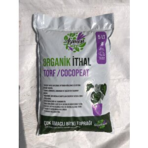 5 Litre İthal Torf Cocopeat Ponza Taşı Özel Karışım Saksı Harcı Bitki Toprağı - Kokopit 5 Litre