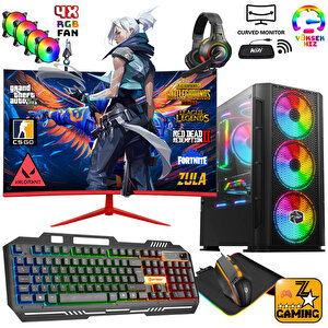 Ironhide X65 I5-10400f 32gb Ram 256gb Ssd + 1tb Hdd Rx580 8gb 24" 75hz Oyuncu Masaüstü Bilgisayar