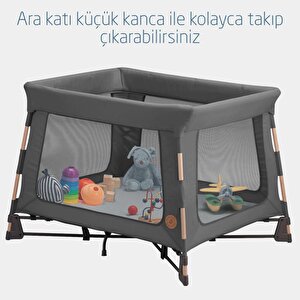 Maxi Cosi Swift 3'ü Bir Arada Beşik Seyahat Yatağı Oyun Parkı Beyond Graphite Eco