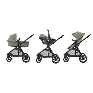 Maxi-cosi Zelia3 Luxe 2'si Bir Arada Portbebeli Premium Bebek Arabası Twillic Truffle