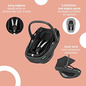 Maxi-cosi Soho-coral 360 Modüler Ana Kucaklı Ultra Kompakt  Seyahat Sistem Bebek Arabası Essential Green