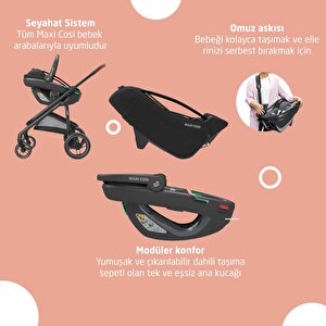 Maxi-cosi Soho-coral 360 Modüler Ana Kucaklı Ultra Kompakt  Seyahat Sistem Bebek Arabası Essential Green