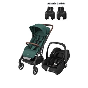 Maxi-cosi Soho-cabriofix I-size Ana Kucaklı Ultra Kompakt  Seyahat Sistem Bebek Arabası Green-black