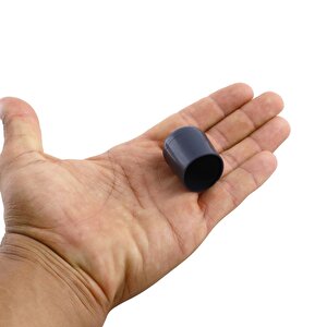 Masa Sandalye Sehpa Ayak Tapası Tıpa Papuç Takoz Yuvarlak Siyah 28 Mm Parke Zemin Koruyucu 4 Adet
