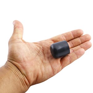 Masa Sandalye Sehpa Ayak Tapası Tıpa Papuç Takoz Yuvarlak Siyah 32 Mm Parke Zemin Koruyucu 4 Adet