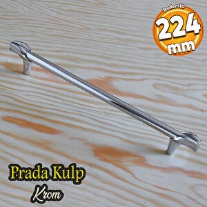 Prade 224 Mm Krom Metal Kulp Mobilya Çekmece Mutfak Dolap Kapak Kulpları Dolabı Kulbu Kulpu