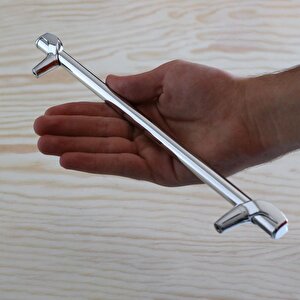 Prade 224 Mm Krom Metal Kulp Mobilya Çekmece Mutfak Dolap Kapak Kulpları Dolabı Kulbu Kulpu