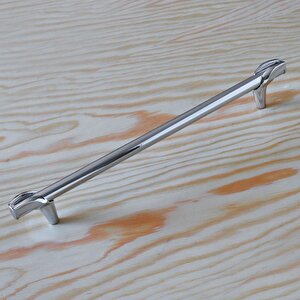 Prade 224 Mm Krom Metal Kulp Mobilya Çekmece Mutfak Dolap Kapak Kulpları Dolabı Kulbu Kulpu