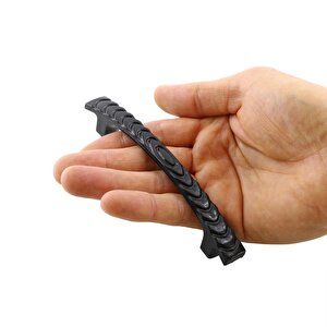Ihlara 96 Mm Kulp Sert Plastik Siyah Çekmece Mobilya Mutfak Dolap Dolabı Kulbu Kulpu Kulpları 5 Adet