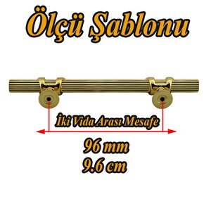 Emir Kulp Gold 96 Mm - 9.6 Cm Metal Mobilya Mutfak Çekmece Dolap Dolabı Kapak Kulbu Kulpu Kulpları