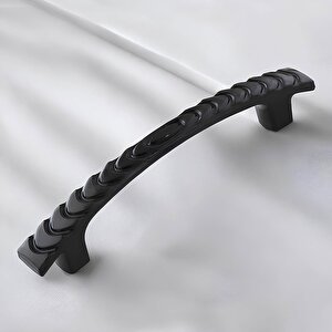 Ihlara 96 Mm Kulp Sert Plastik Siyah Çekmece Mobilya Mutfak Dolap Kulbu Kulpu Kulpları 10 Adet