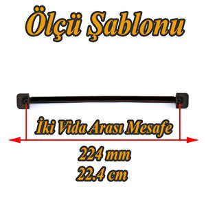 Penguen 224 Mm Eskitme Antik Sarı Metal Mobilya Mutfak Çekmece Dolap Dolabı Kulpu Kulbu Kulpları