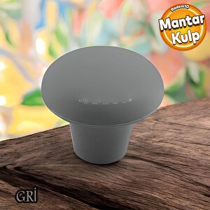 Mantar Düğme Sert Plastik Gri Dolap Mobilya Mutfak Dolabı Çekmece Dolap Kapak Kulpu Kulbu Kulp