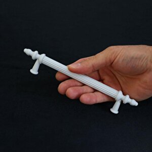 Polavit 128 Mm Kulp Sert Plastik Beyaz Çekmece Mobilya Mutfak Dolap Kulbu Kulpu Kulpları 10 Adet