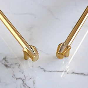 Prade 192 Mm Gold Altın Metal Kulp Çekmece Mobilya Mutfak Dolap Kapak Kulpları Dolabı Kulbu Kulpu