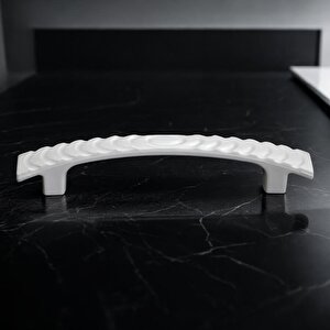 Ihlara 96 Mm Kulp Sert Plastik Beyaz Çekmece Mobilya Mutfak Dolap Kulbu Kulpu Kulpları 10 Adet