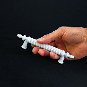 Polavit 96 Mm (sert Plasti̇k) Kulp Beyaz Çekmece Mobilya Mutfak Dolap Kulbu Kulpu Kulpları 5 Adet