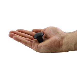 Mantar Düğme Sert Plastik Kulp Siyah Dolap Mobilya Mutfak Dolabı Çekmece Kapak Kulpu Kulbu 5 Adet