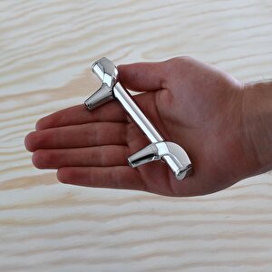 Prade 64 Mm Krom Metal Kulp Mobilya Çekmece Mutfak Kapak Dolap Kulpları Kulbu Dolabı Kulpu