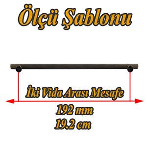 Doruk Kulp 192 Mm Antik Sarı Metal Mobilya Çekmece Mutfak Dolabı Dolap Kulpları Kapak Kulpu Kulbu