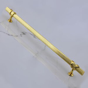 Emir Kulp Gold 224 Mm - 22.4 Cm Metal Mobilya Mutfak Çekmece Dolap Dolabı Kapak Kulbu Kulpu Kulpları