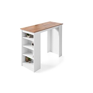 Vista Eylül Bar Raflı Mutfak Masa Takımı 50x120