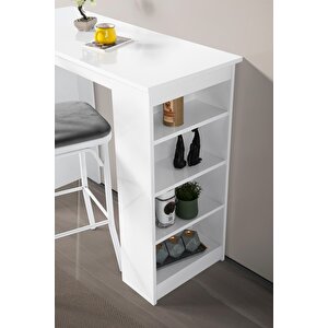 Vista Eylül Bar Raflı Mutfak Masa Takımı 50x120