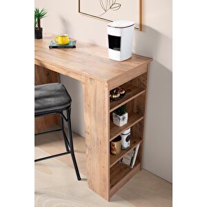 Vista Eylül Bar Raflı Mutfak Masa Takımı 50x120