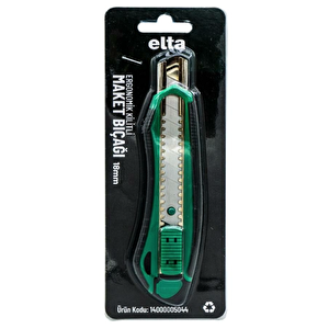 Ergonomik Kilitli Geniş Maket Bıçağı 18 Mm