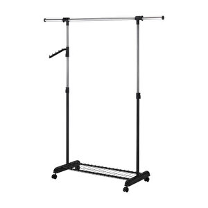 Handy Mate Morena Yükseklik Ayarlı Geniş Elbise Askısı-siyah/krom 83-147x43x101-168 Cm