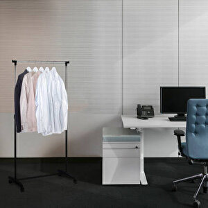 Handy Mate Nario Yükseklik Ayarlı Elbiseaskısı-siyah/krom 85x95-160x43 Cm