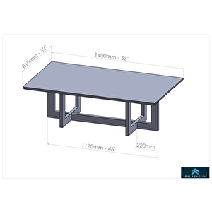 Sehpa Metal Ayak Ahşap Sehpa Ayağı Siyah Sehpa Ayağı
