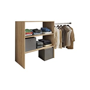 Alaz Giyinme Dolabı - Çok Amaçlı Dolap - Gardırop 180 Cm Açık Giyinme Dolabı