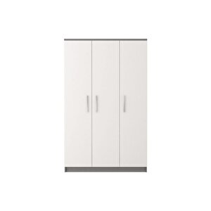 Ajda Giyinme Dolabı - Çok Amaçlı Dolap - Gardırop 120 Cm-3 Kapaklı