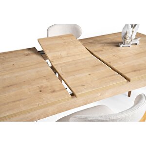 Safir Norte Salon Yemek Masa Sandalye Takımı 90x145