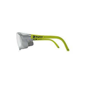 S900 Curved Gümüş Aynalı Antifog Koruyucu Gözlük 12 Adet