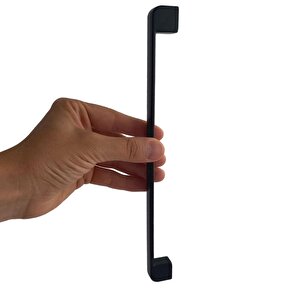 8 Adet Oval Marmara Kulp 224 Mm Siyah Mutfak Kulpu Çekmece Dolap Kapak Kulbu Metal Mobilya Dolabı Kulpları
