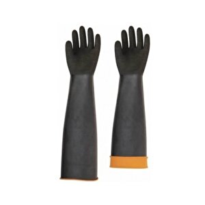 Kauçuk Asit Eldiveni Tırtıklı 60 Cm