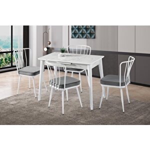 Melisa Buse Mdf Açılır Mutfak Masa Takımı 60x100