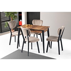 Melisa Star Mdf Açılır Mutfak Masa Takımı 60x100