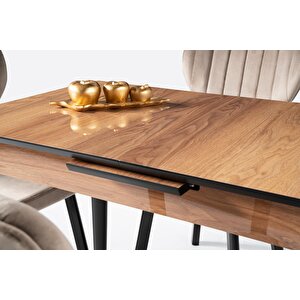 Melisa Star Mdf Açılır Mutfak Masa Takımı 60x100